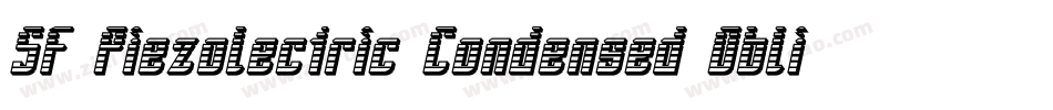 SF Piezolectric Condensed Oblique字体转换